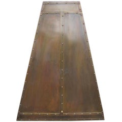 Patinated Brass Hanging Cabinet 4