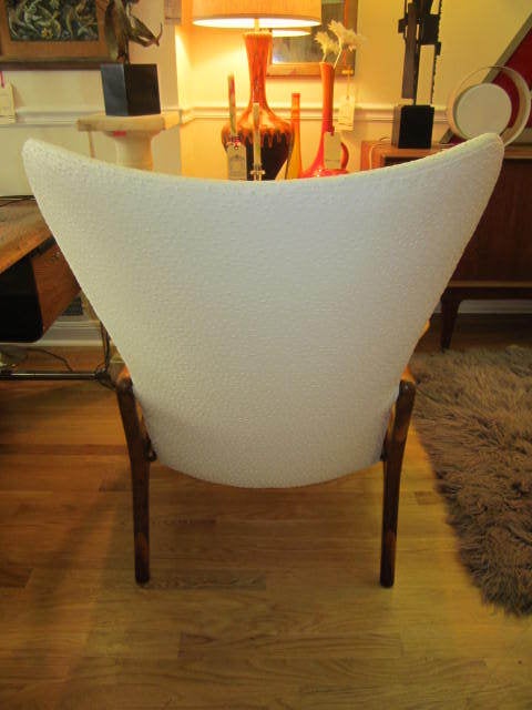 Adrian Pearsall Tall Wing Back Sculptural Walnut Lounge Chair 2