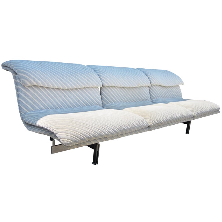 Saporiti Italia Wave 3 Seater Sofa Mid-Century Modern