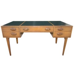 Vintage Edward Wormley Dunbar Leather Top Partners Desk Mid-Century