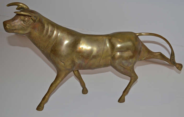 Full-Body Brass Bull