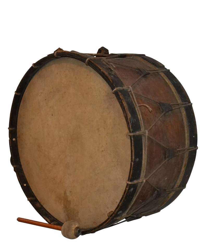 Large Danish 19th Century Drum 1