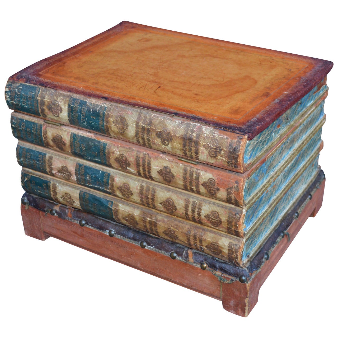 19th Century Book Side-Table with Compartment