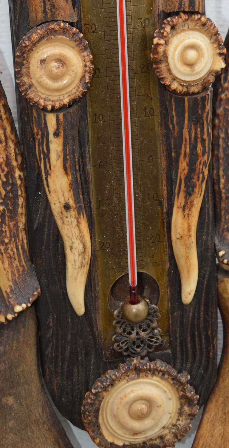 Black Forest Antler Thermometer 2