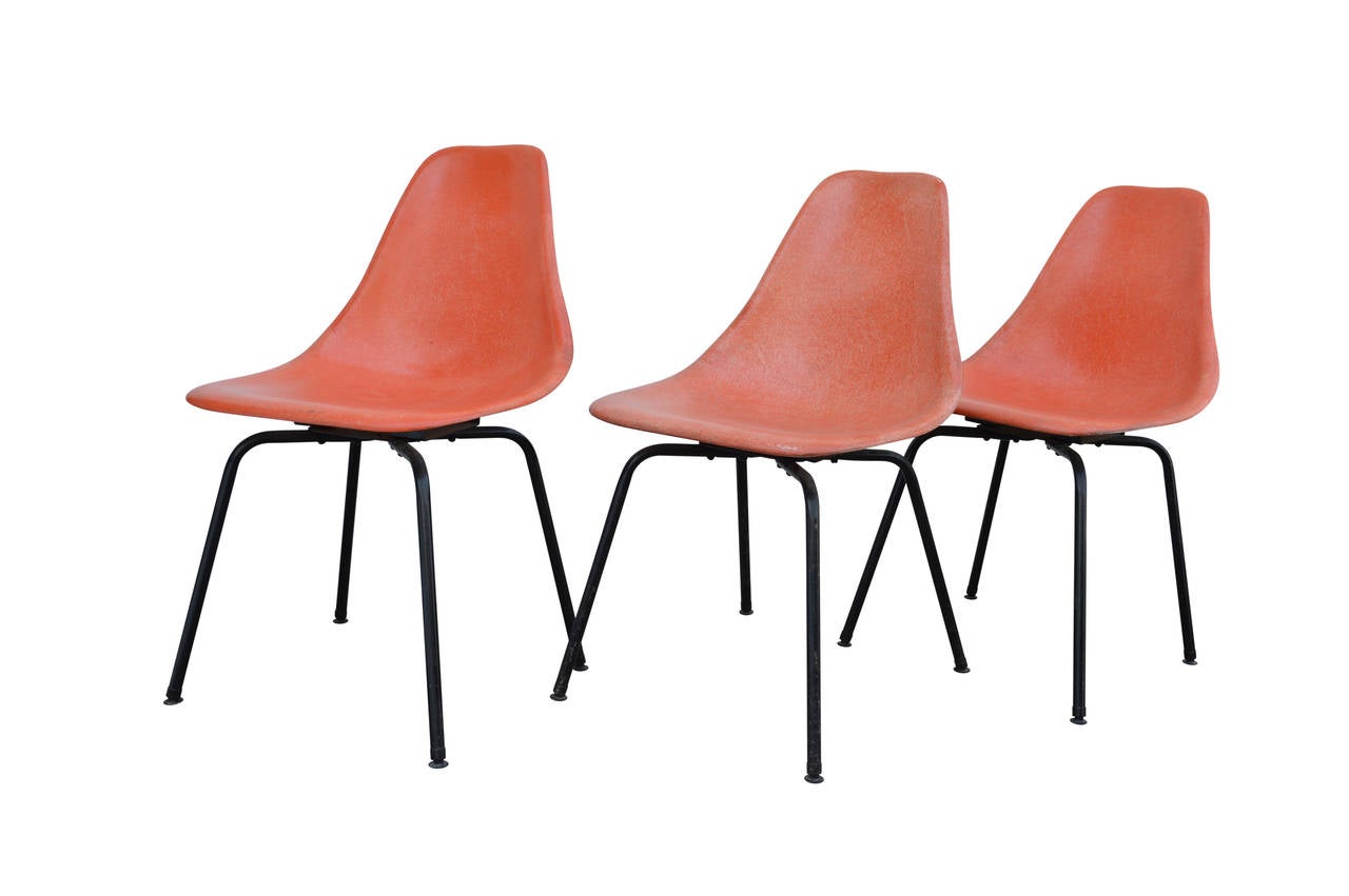 American 3 Dining Chairs in Charles Eames Manner