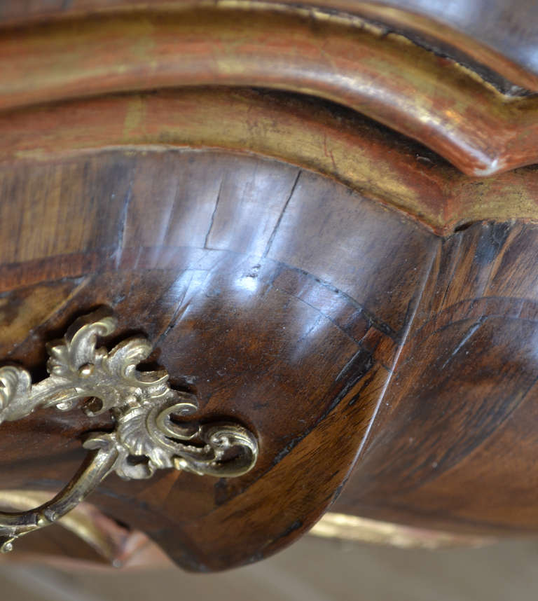 18th c. Rococo Ortmann Walnut Dresser 2