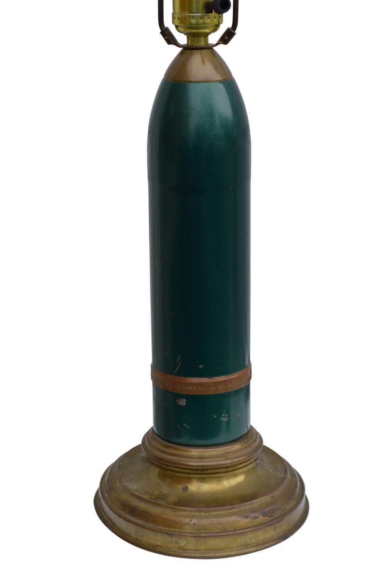 artillery shell lamp