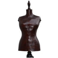Rare Dress Mannequin Of Leather