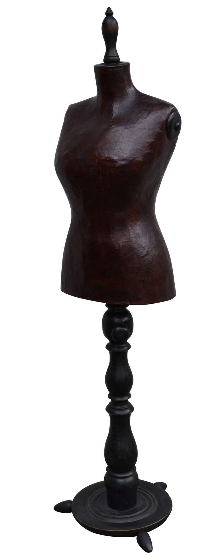 Rare Dress Mannequin Of Leather