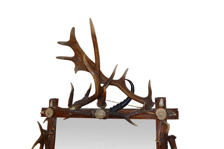 Swedish English Antler Mirror
