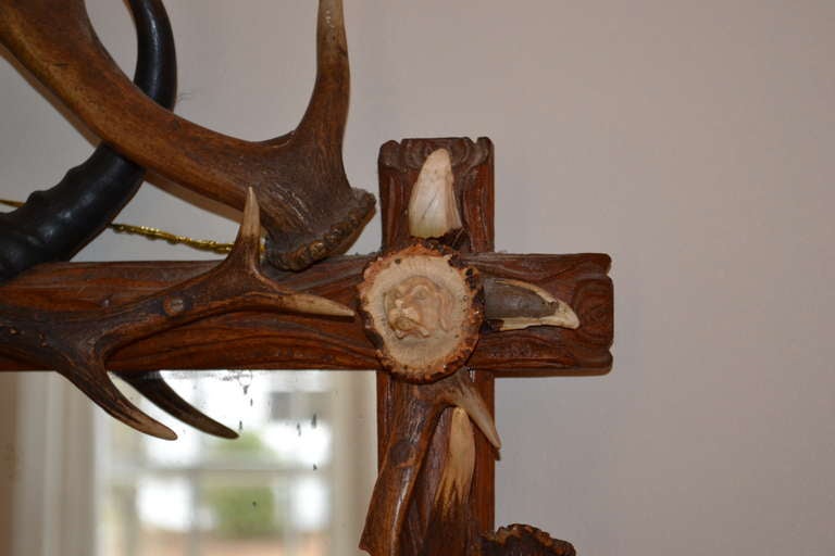 English Antler Mirror 1
