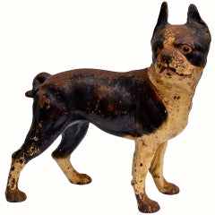 Antique Cast Iron Boston Terrier