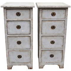 Pair of 19th C. Gustavian Side Chests Of Drawers, Sweden