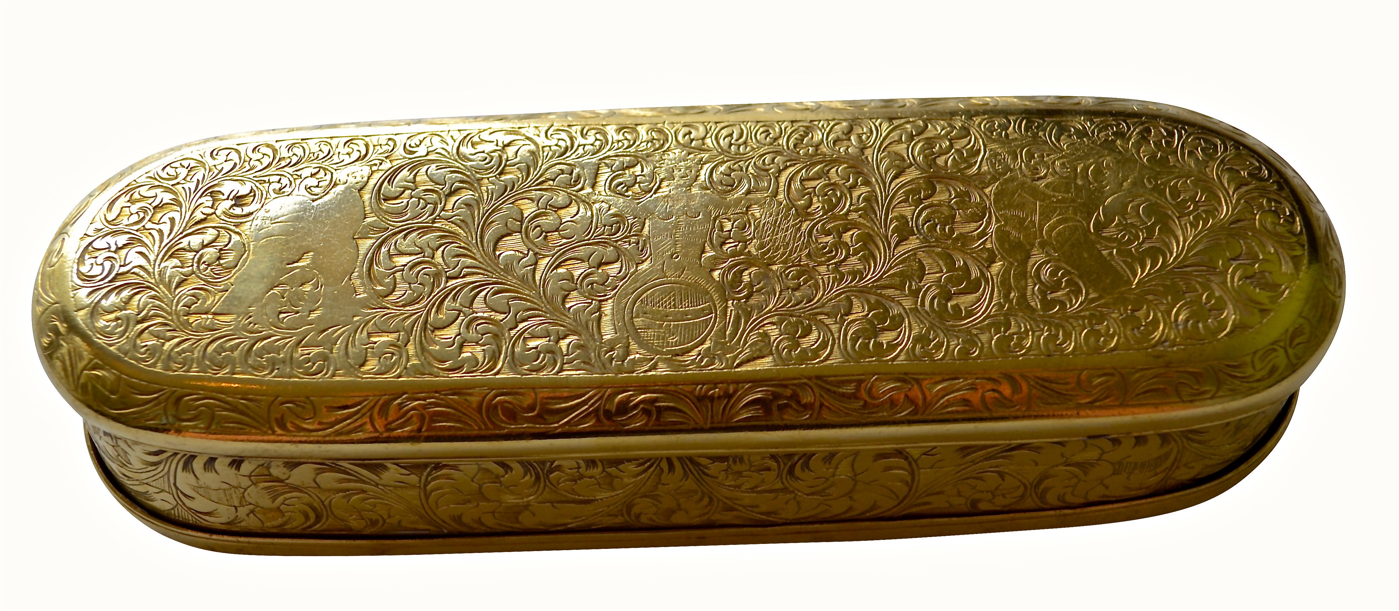 18th Century Dutch Brass Snuffbox  