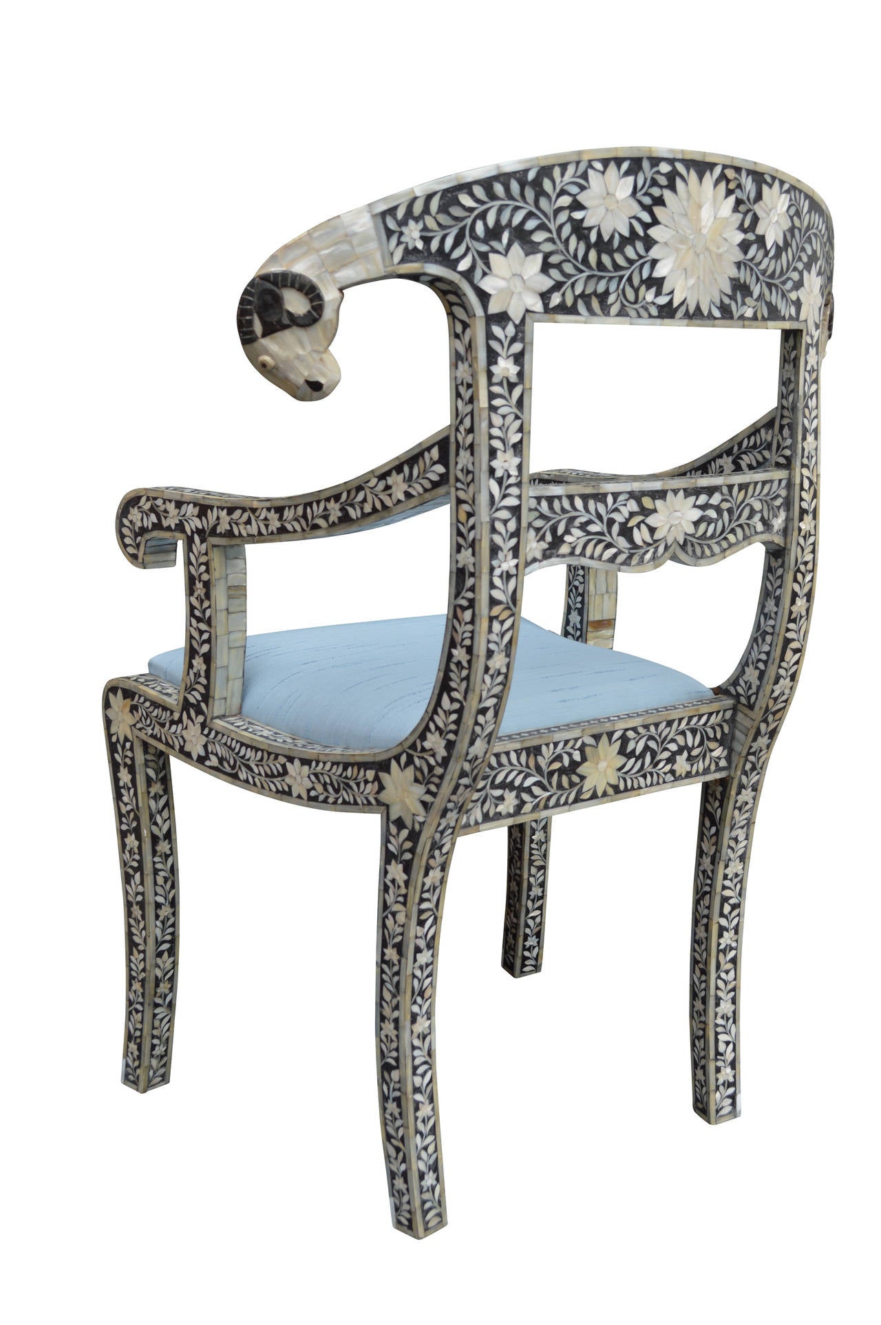 Inlay Mother-of-pearl Inlaid Armchair