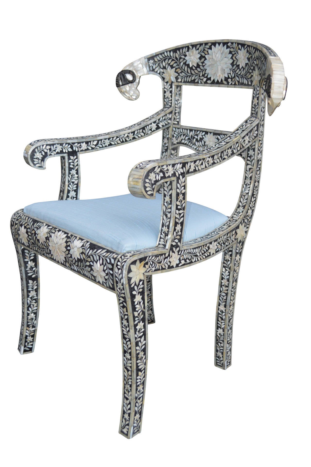 Mother-of-pearl Inlaid Armchair 1
