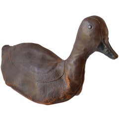 Abercrombie & Fitch Leather Duck Decoy