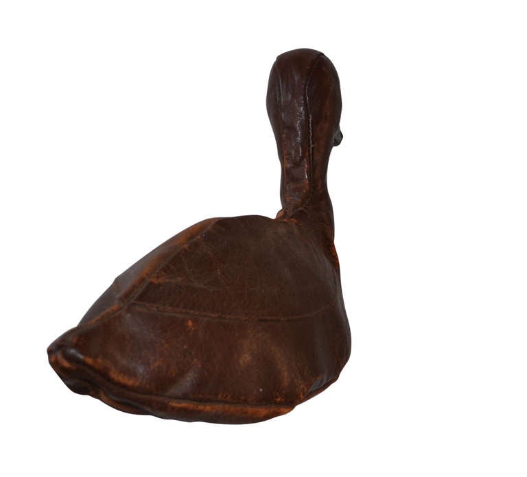 Abercrombie & Fitch Leather Duck Decoy In Good Condition In Haddonfield, NJ