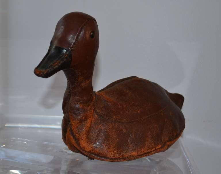 Abercrombie & Fitch Leather Duck Decoy 2