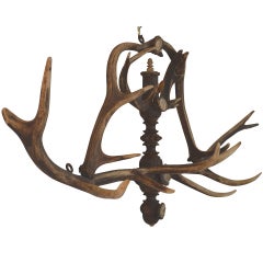 Antler Coat or Hat Rack - Late 19th Century