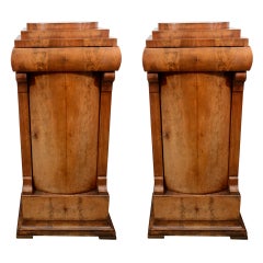 19th c. Pair of Biedermeier Cabinets