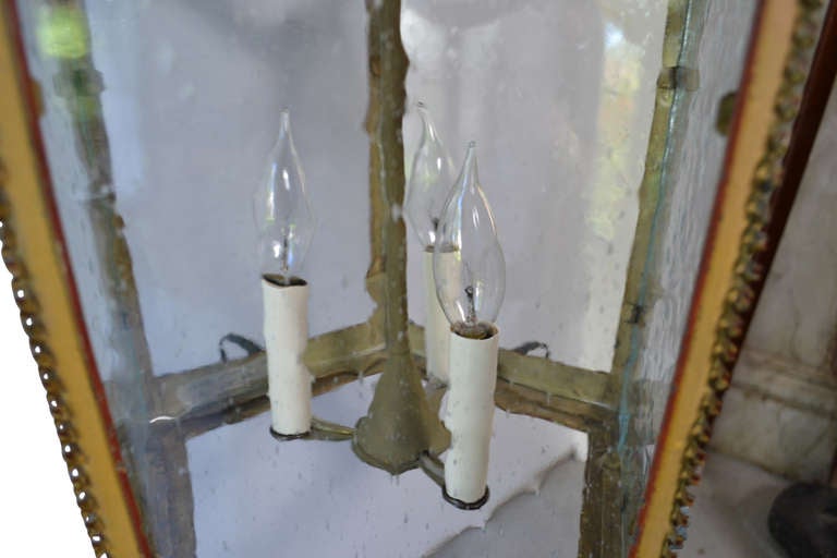 19th c. Hall Lantern, Denmark In Excellent Condition In Haddonfield, NJ