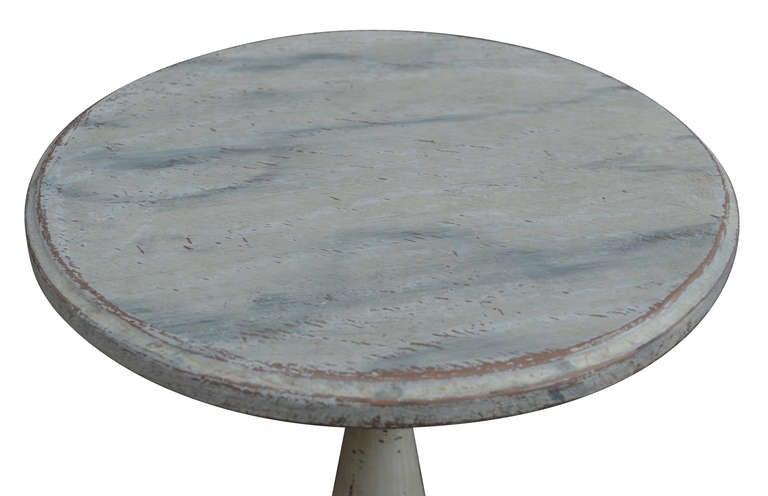 Late Gustavian small round side tables.