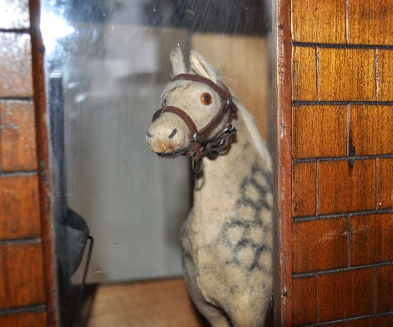 19th Century Toy Horse in Stable 1