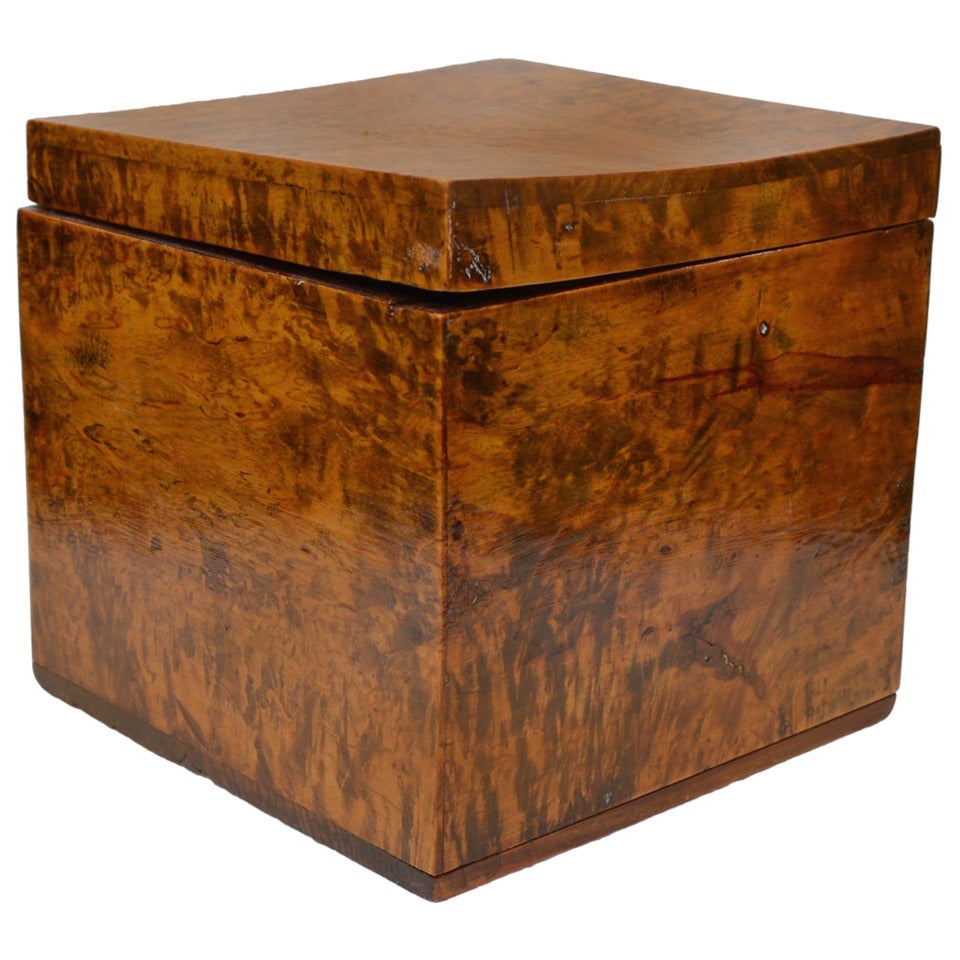 19th C Swedish Birch Wood Box