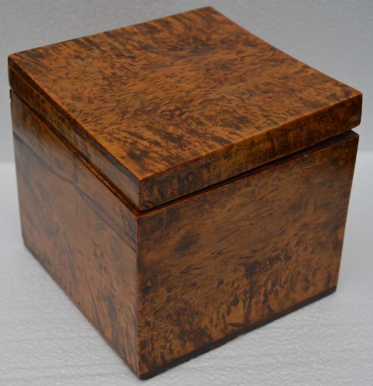 19th C Swedish Birch Wood Box 4