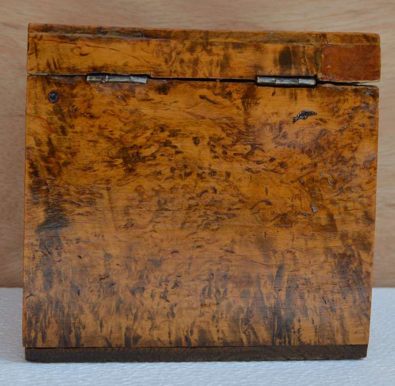 19th C Swedish Birch Wood Box 7