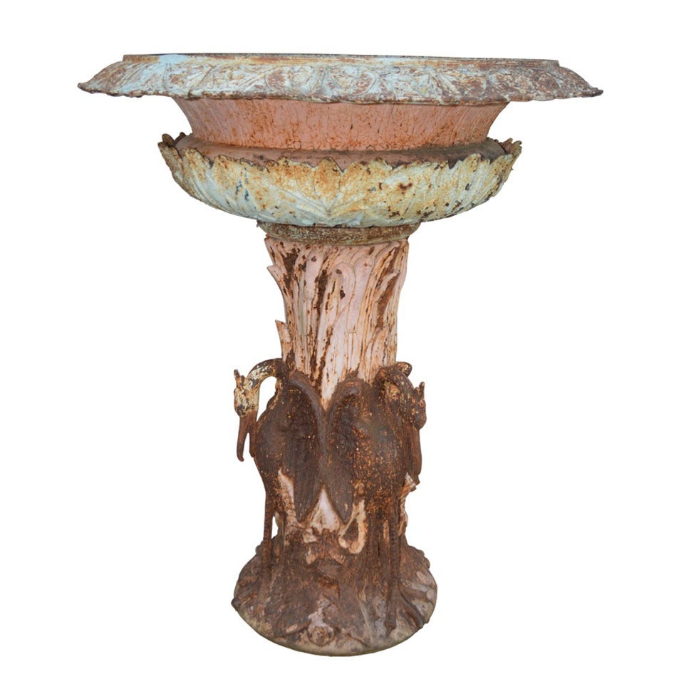 Large Garden Cast Iron Urn by Fiske