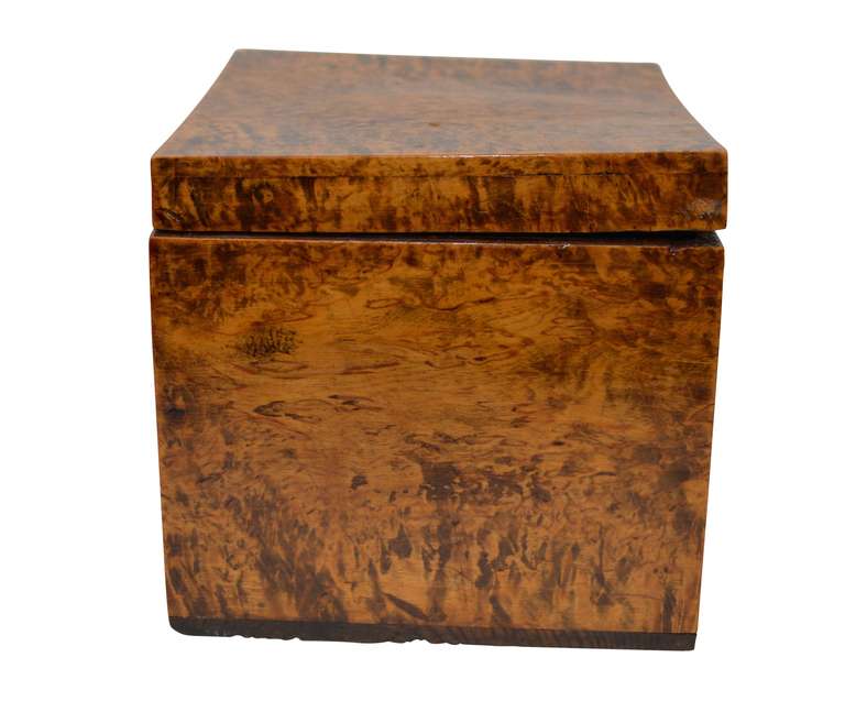 19th C Swedish Birch Wood Box In Good Condition In Haddonfield, NJ