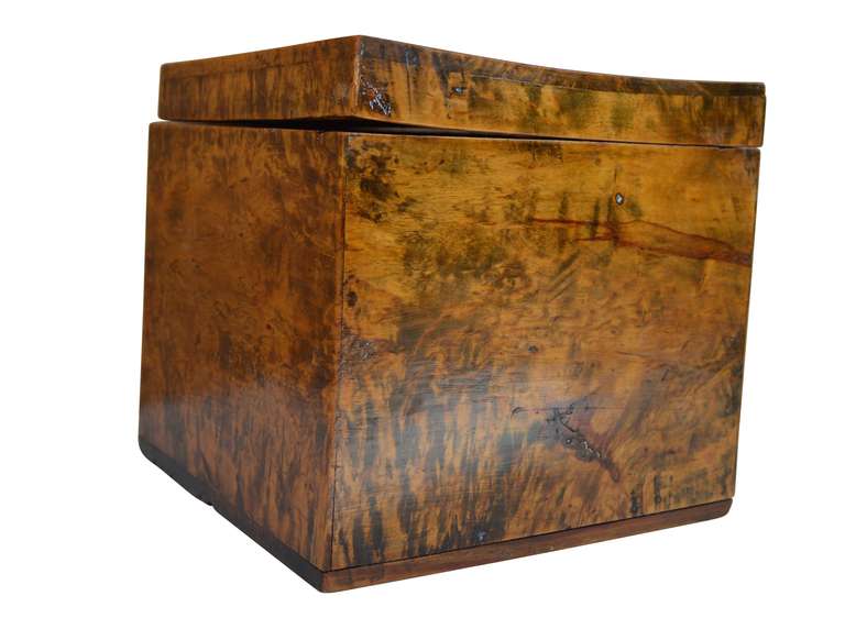 19th C Swedish Birch Wood Box 3