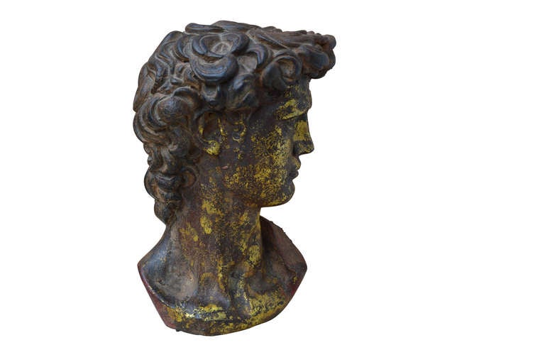 Cast Charming 19th Century Bust of a Gentleman