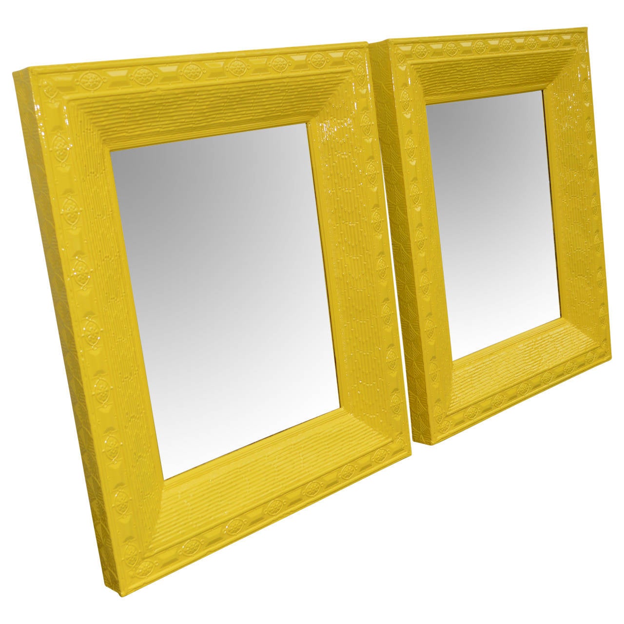 large yellow mirror