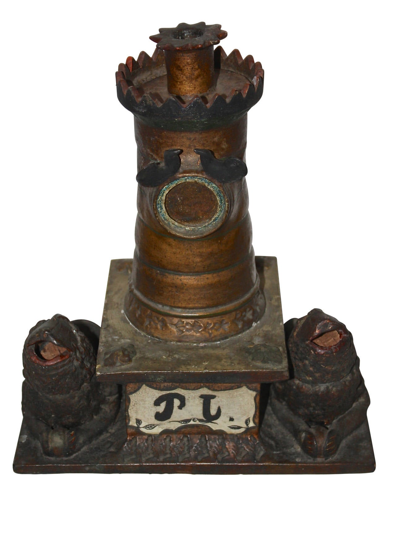 Ceramic Inkwell, Late 19th Century, Sweden For Sale 2