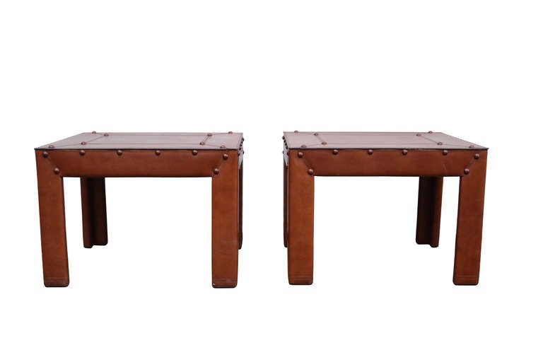 American Vintage Collection of Hand Crafted Leather Furniture by Schlesinger Brothers