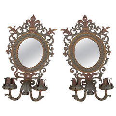 Pair of Italian Mirror Sconces 