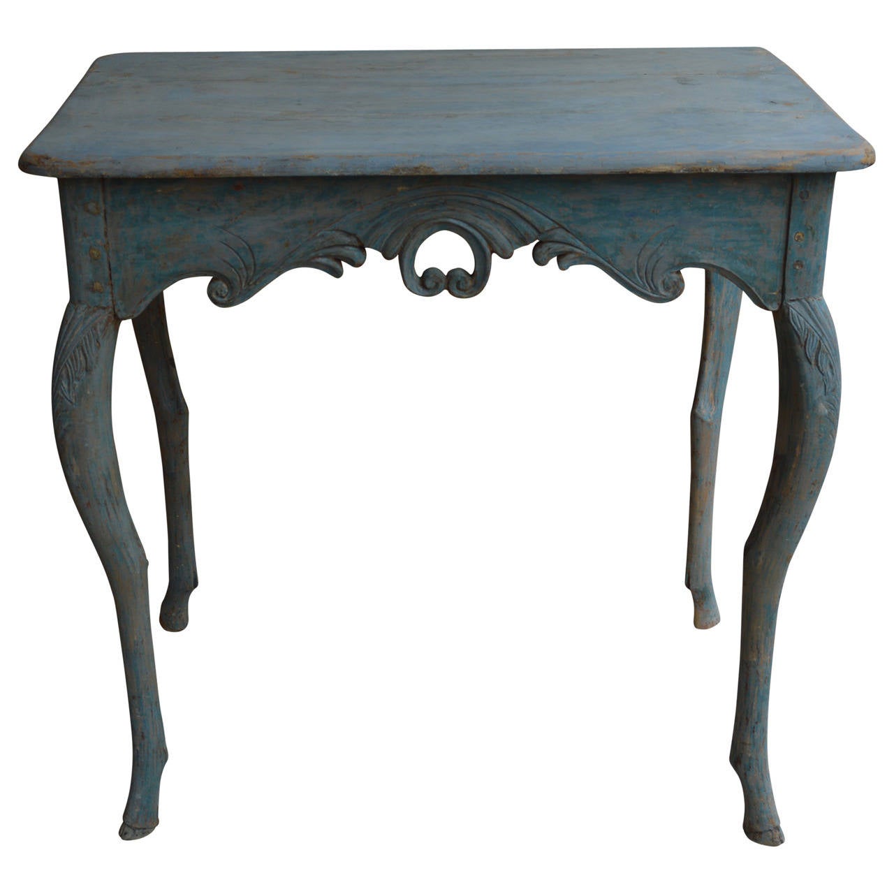 Painted 18th Century Rococo Side Table