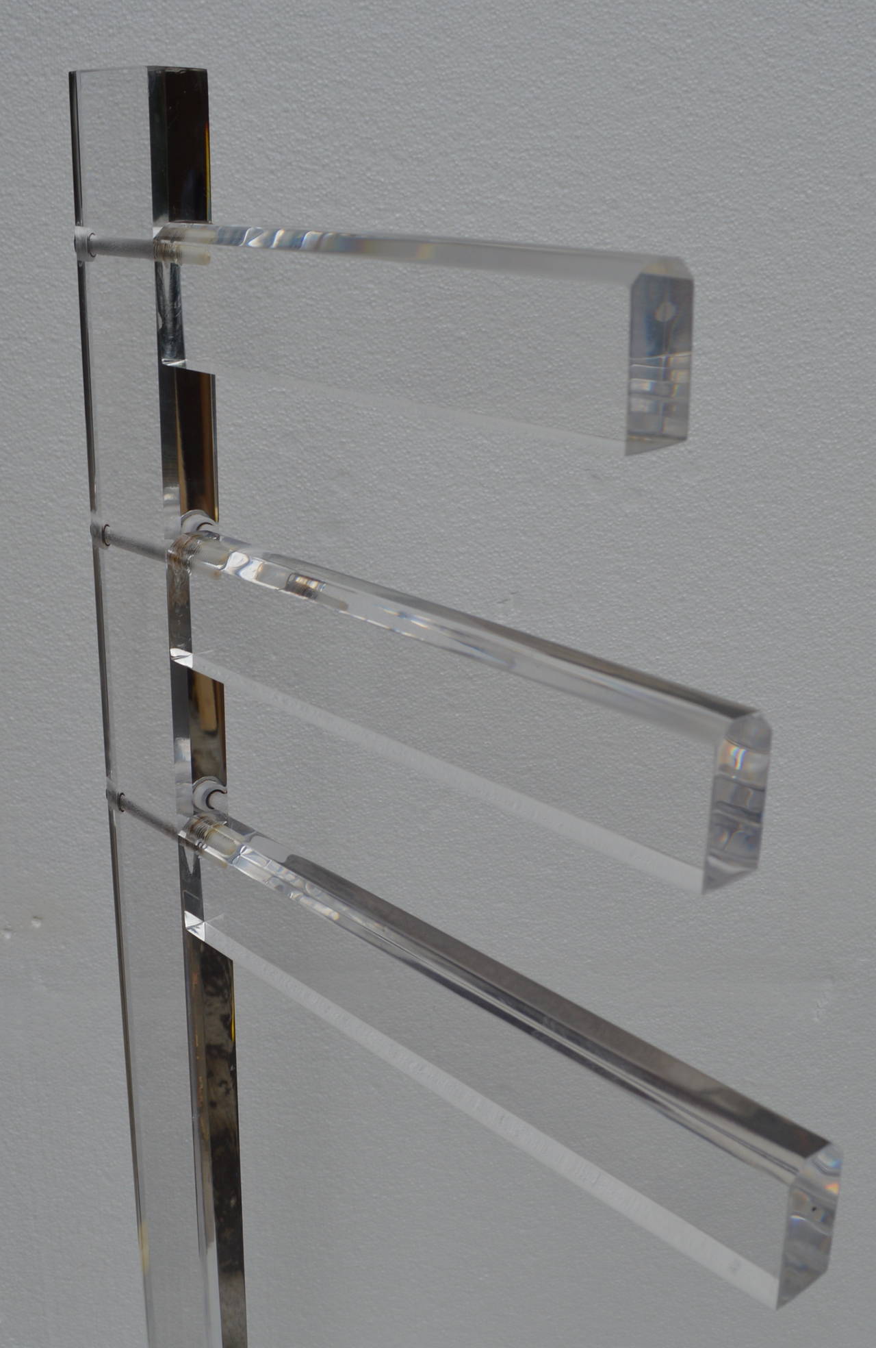 Father's Day Special Mid-Century Lucite Towel Rack 2