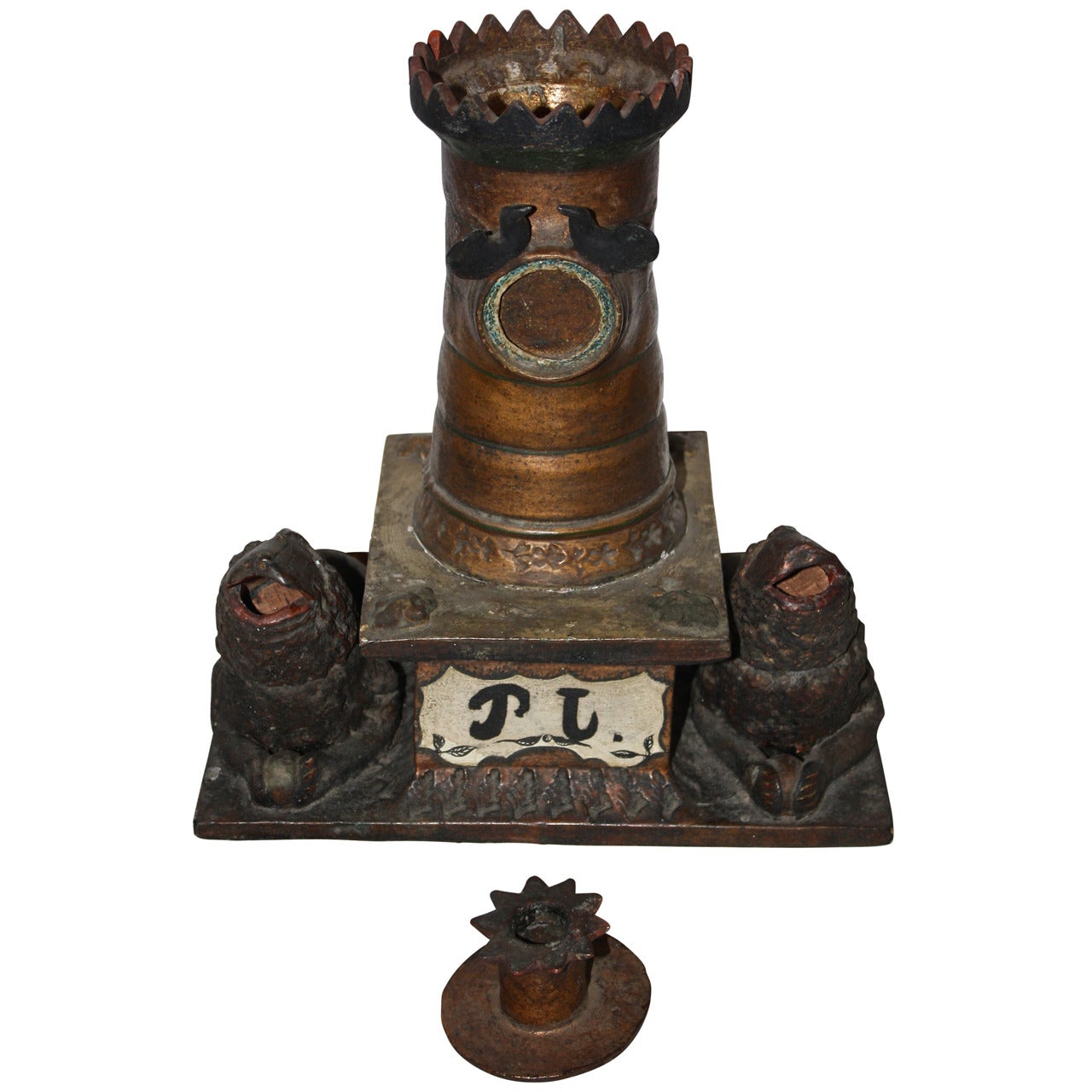 Ceramic Inkwell, Late 19th Century, Sweden For Sale