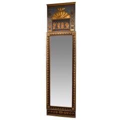 Period Neo-neoclassical Swedish Hall Mirror