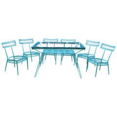 Early Patio Set of Chairs and Table