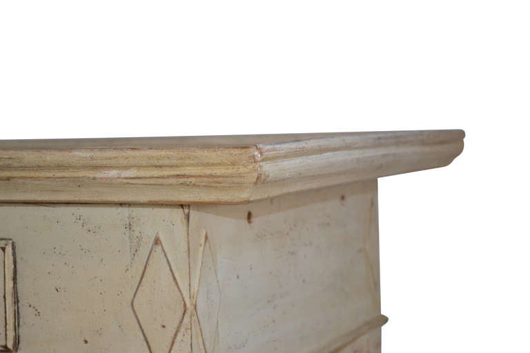 Danish Louis XVI Tile-Top Table In Excellent Condition In Haddonfield, NJ