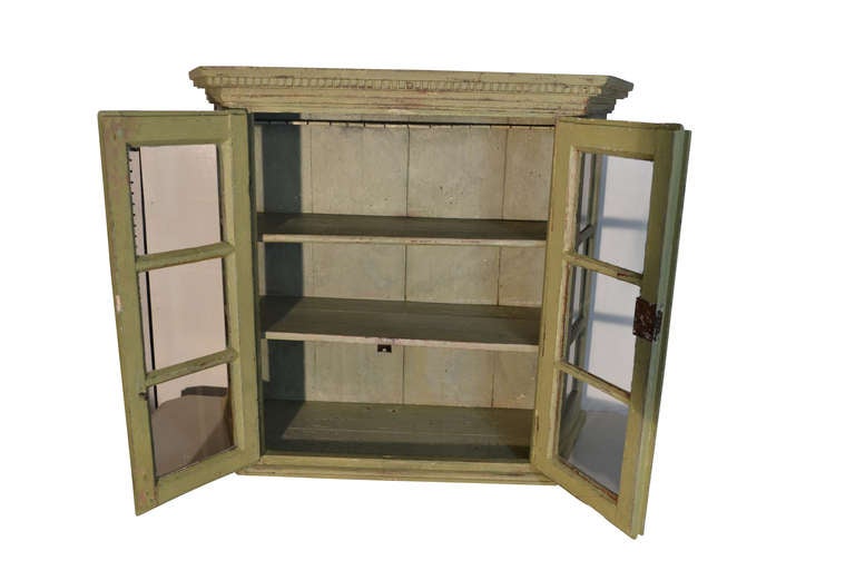 18th-C. Danish Wall Cabinet