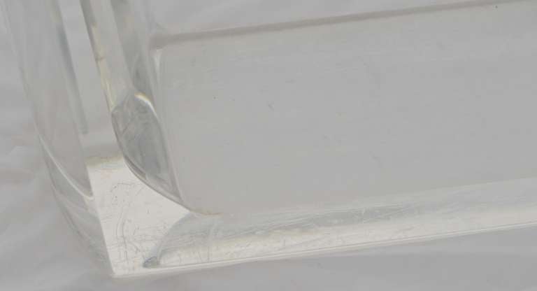 Lucite Paper Trash Can 3