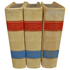 Set of Three Leather Bound Books, "Svenskt Silversmide, " 1520-1850