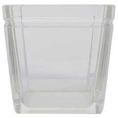 Lucite Paper Trash Can