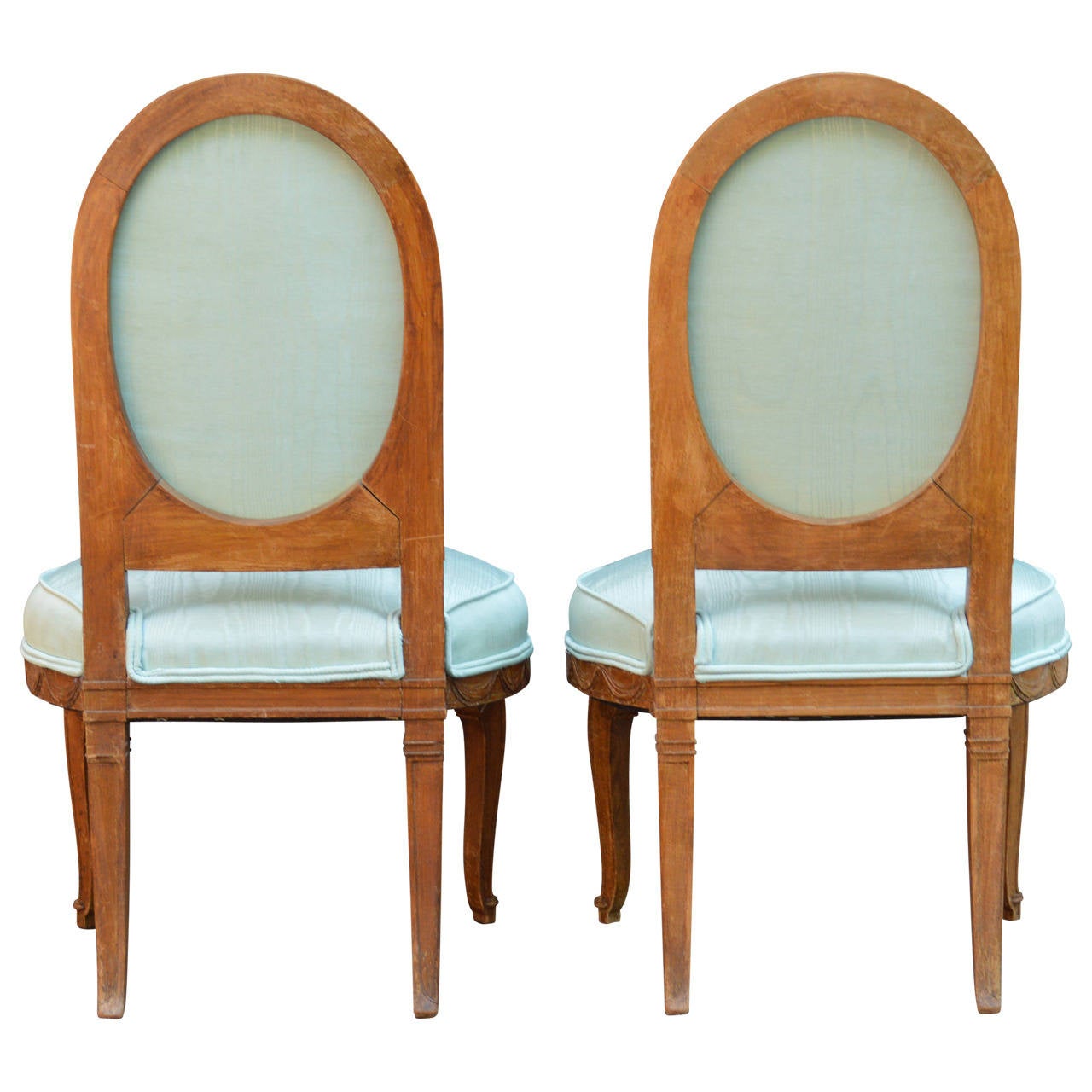 Pair of 18th Century Louis XVI Slipper Chairs 1